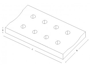 Gutter (diameter hole of 3 cm)