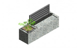 Bench 2+1 Flower Pot_A2a 