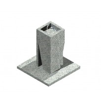 Open drinking fountain